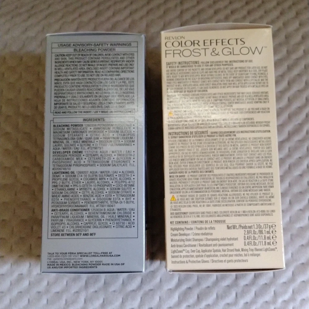 L'Oreal Feria Revlon Color Effects Hair Dye Blonde Permanent NWB Sealed